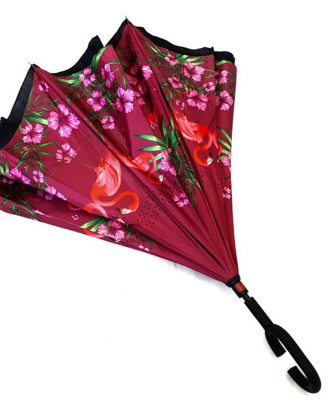 Paraguas-reversible-flamencos-burdeos